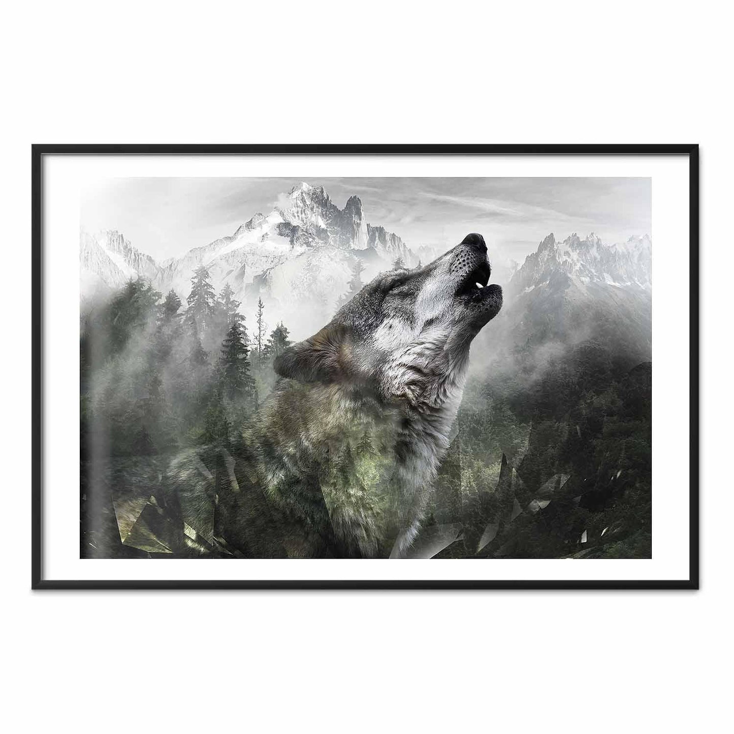 Poster - Howling Wolf