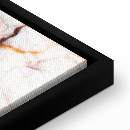 Leinwandbild - Elegance of a Flower (1-part) - Delicate Lily on Marble in Sepia