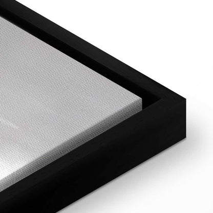 Leinwandbild - Reflection of Colors (1-part) - Sunset in Painted Abstract Background