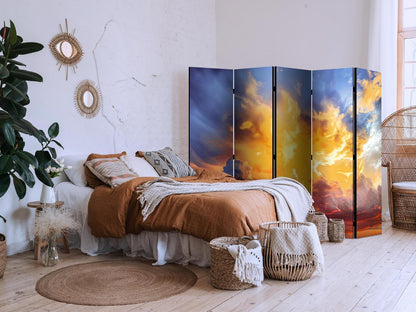 Paravent - Beautiful Sunset - Clouds in Warm Tones Artgeist