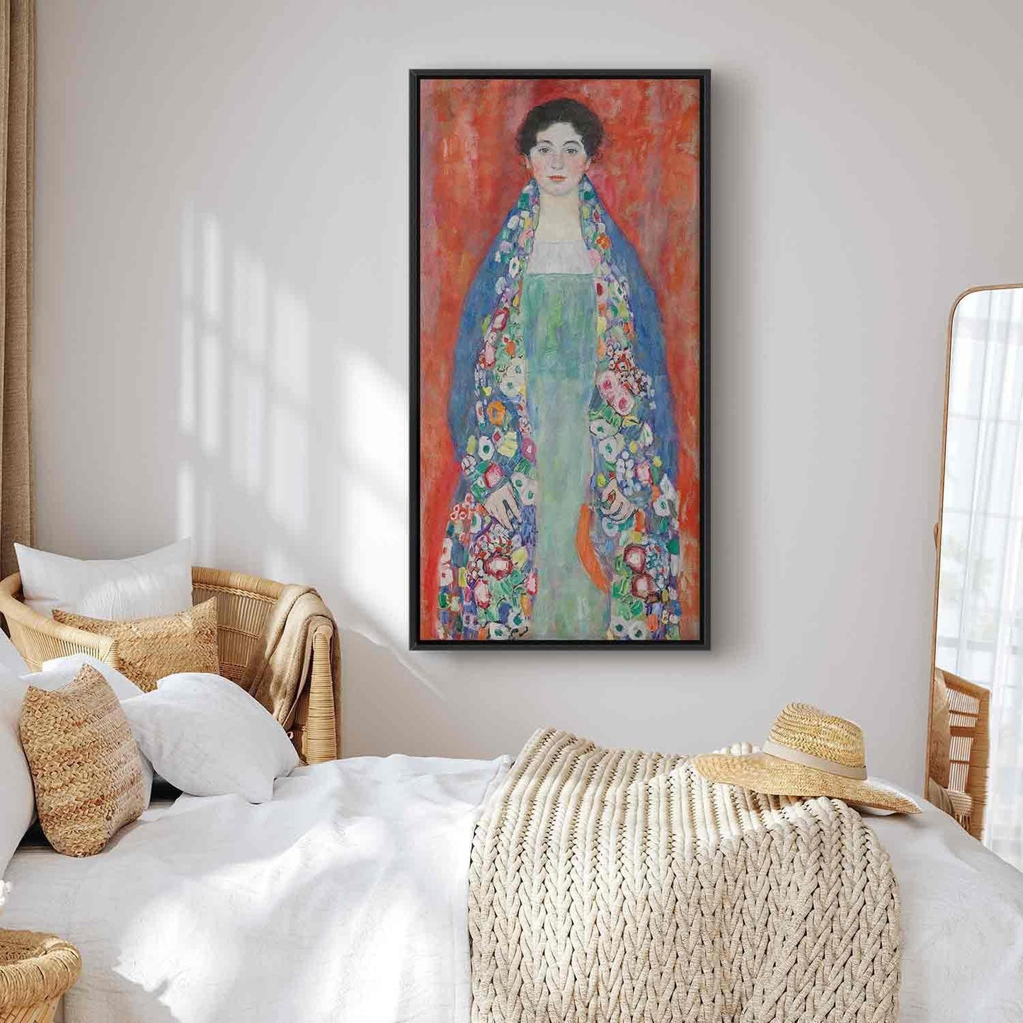 Leinwandbild - Portrait of Fräulein Lieser (Gustav Klimt) Artgeist