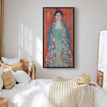 Leinwandbild - Portrait of Fräulein Lieser (Gustav Klimt) Artgeist