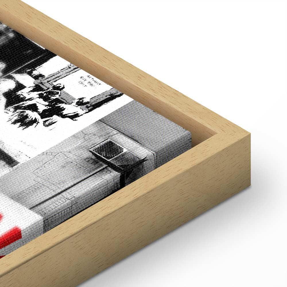 Leinwandbild - Street Art: Banksy