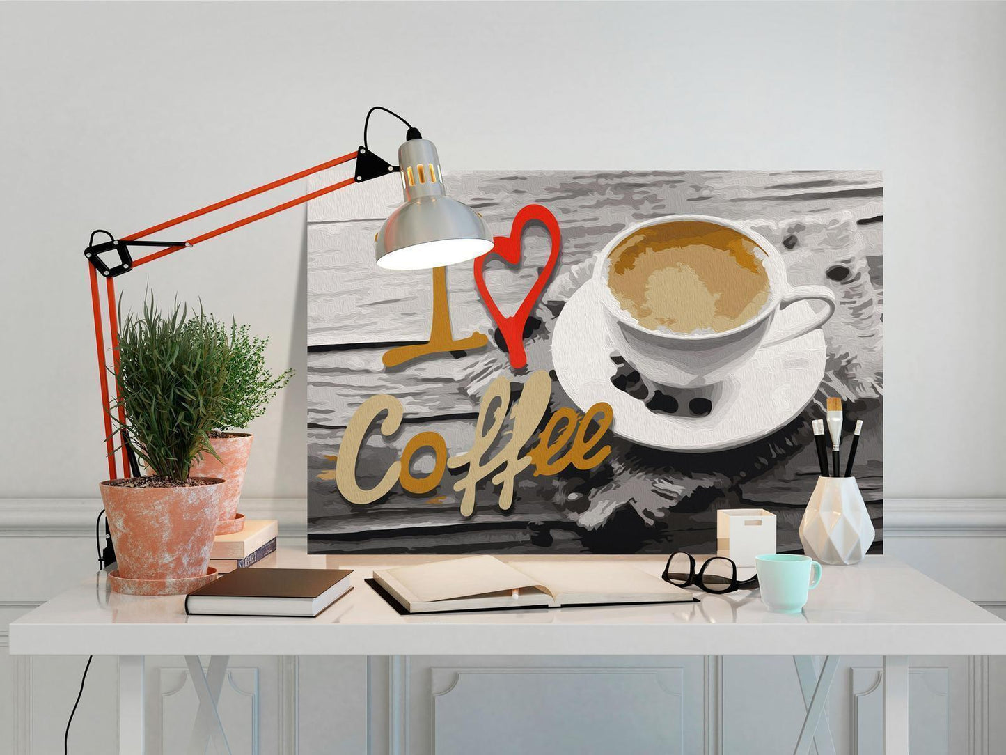 Malen nach Zahlen - I Love Coffee