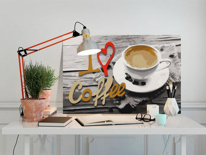 Malen nach Zahlen - I Love Coffee