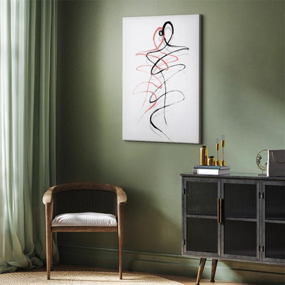 Leinwandbild - Tangled Passion (1 Part) Vertical