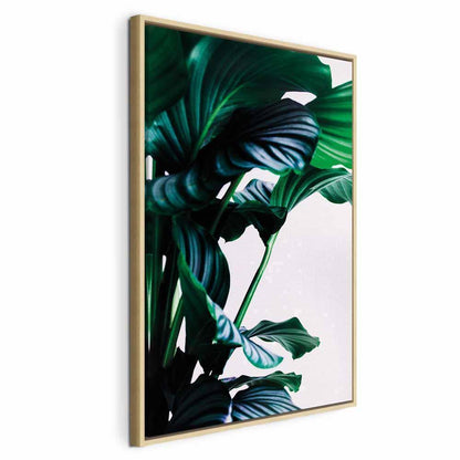 Leinwandbild - Springy Leaves (1 Part) Vertical