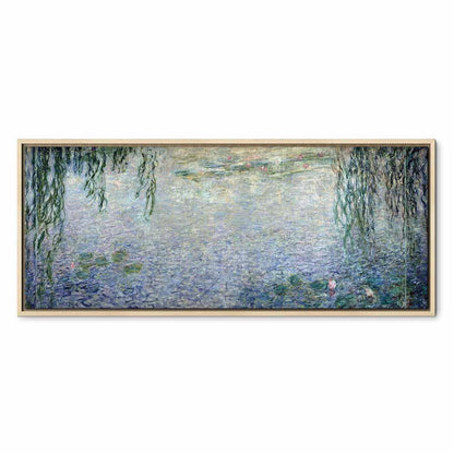 Leinwandbild - Claude Monet – The Water Lilies – Clear Morning with Willows