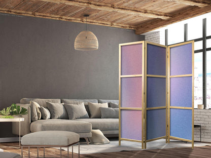 Japanischer Paravent - Rainbow Gradient - Delicate Multicolored Gradient Resembling Mist