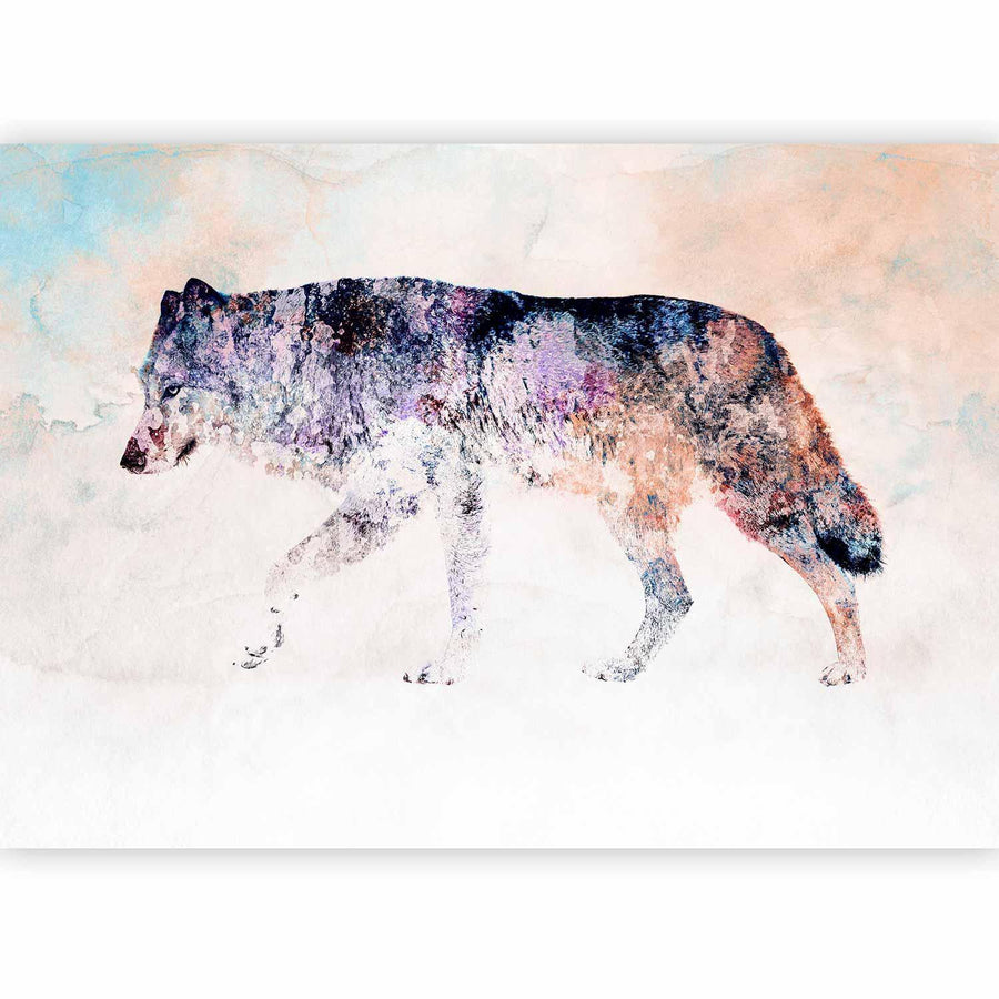 Fototapete Einsamer Wolf – Mystische Naturstimmung für starke Räume Sawelt