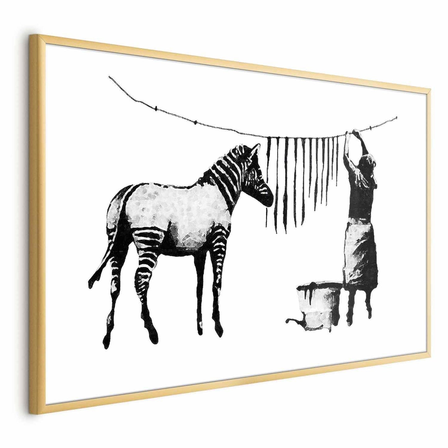 Poster - Banksy: Zebra Washing