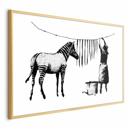 Poster - Banksy: Zebra Washing