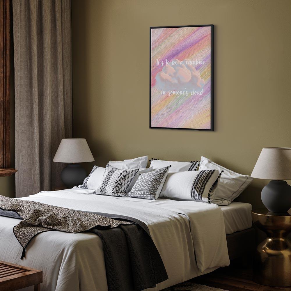 Leinwandbild - Try to Be a Rainbow (1 Part) Vertical