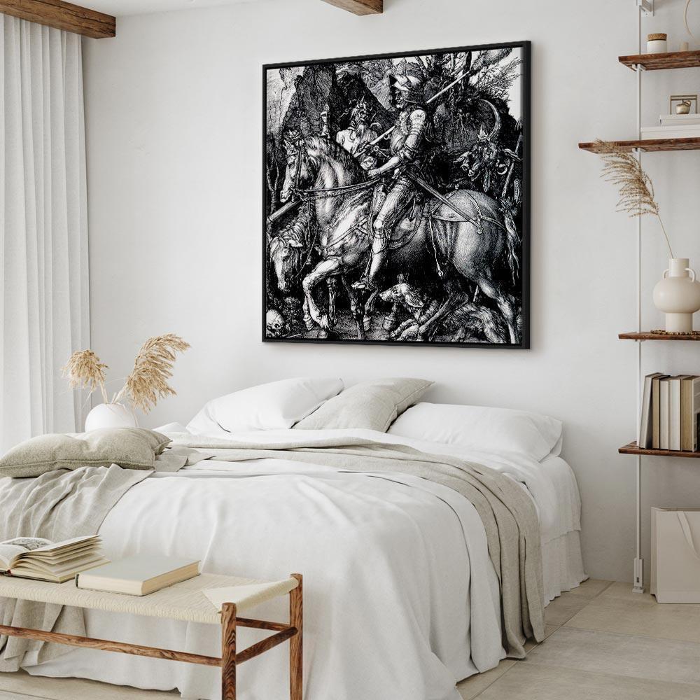 Leinwandbild - Albrecht Dürer – Knight, Death and the Devil