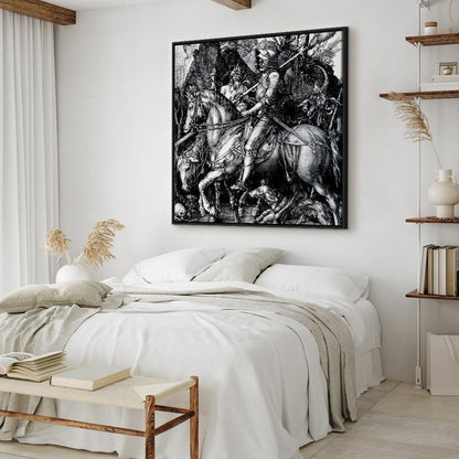 Leinwandbild - Albrecht Dürer – Knight, Death and the Devil