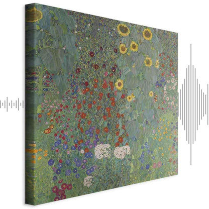 Leinwandbild - Gustav Klimt – Farm garden with sunflowers