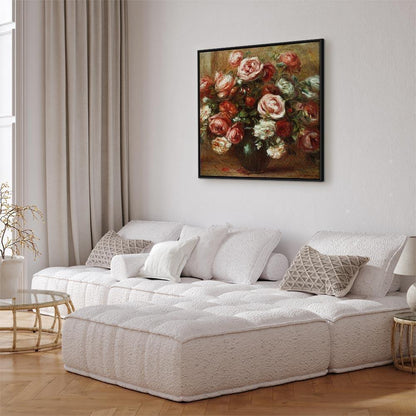 Leinwandbild - Pierre-Auguste Renoir – Still Life with Roses