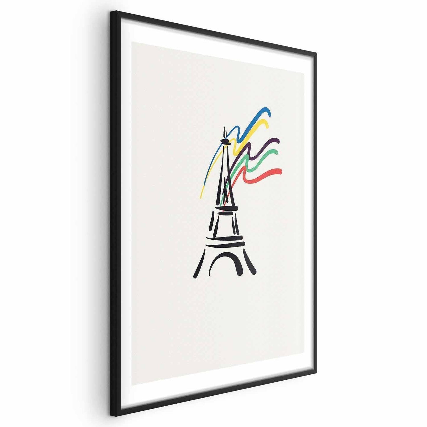 Poster - Eiffel Tower and Colors Artgeist