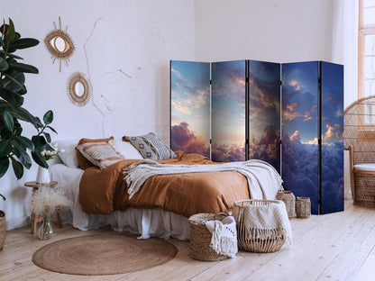 Paravent - The Sun in Hiding: The Golden Face of the Sky Above a Cloudy Sea Artgeist