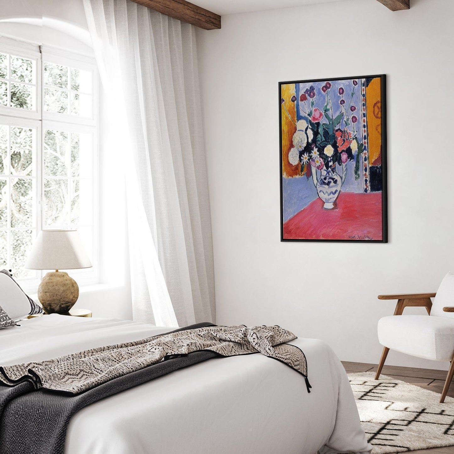 Leinwandbild - Henri Matisse – Bouquet in a Two-Handled Vase
