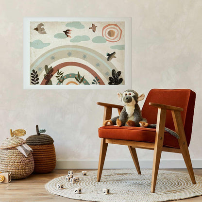 Poster - Rainbow and Birds