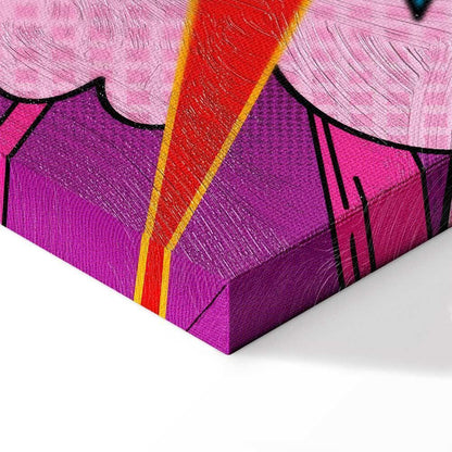 Leinwandbild - Energy of Colors (1-part) - English Text on Colorful Background