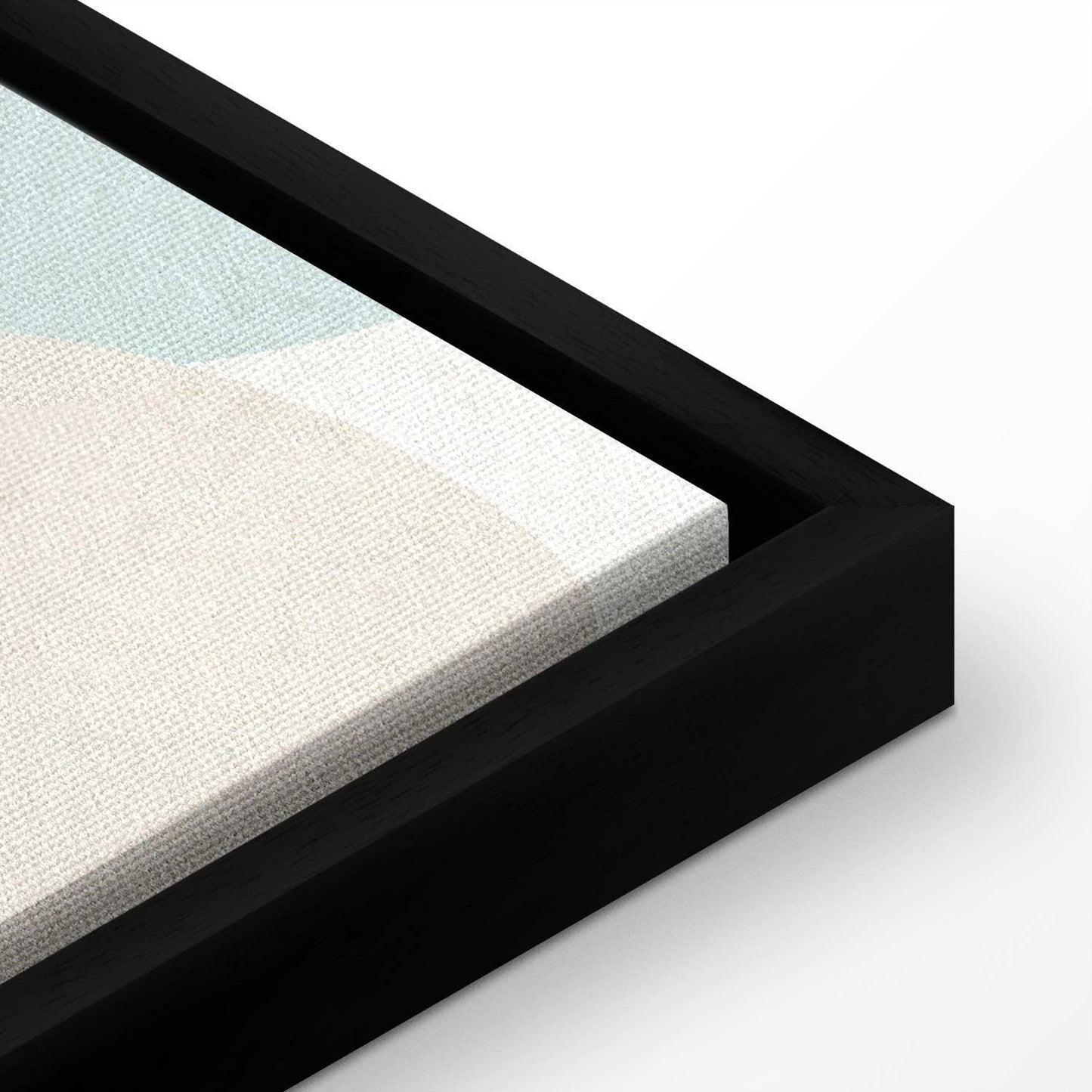 Leinwandbild - Cloudy Night Sky - Moons in Brown and Beige Hues Among Clouds and Numerous Little Stars on a Light Background