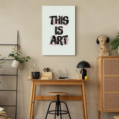 Leinwandbild - This Is Art (1 Part) Vertical