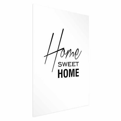 Poster - Black and White: Home Sweet Home Artgeist