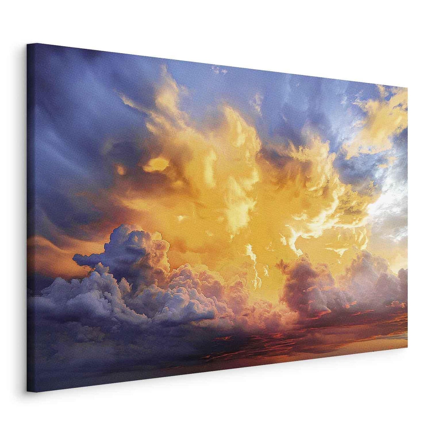 Leinwandbild - Beautiful Sunset - Clouds in Warm Shades Artgeist