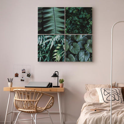 Leinwandbild - Botanical Depth (4 Parts)