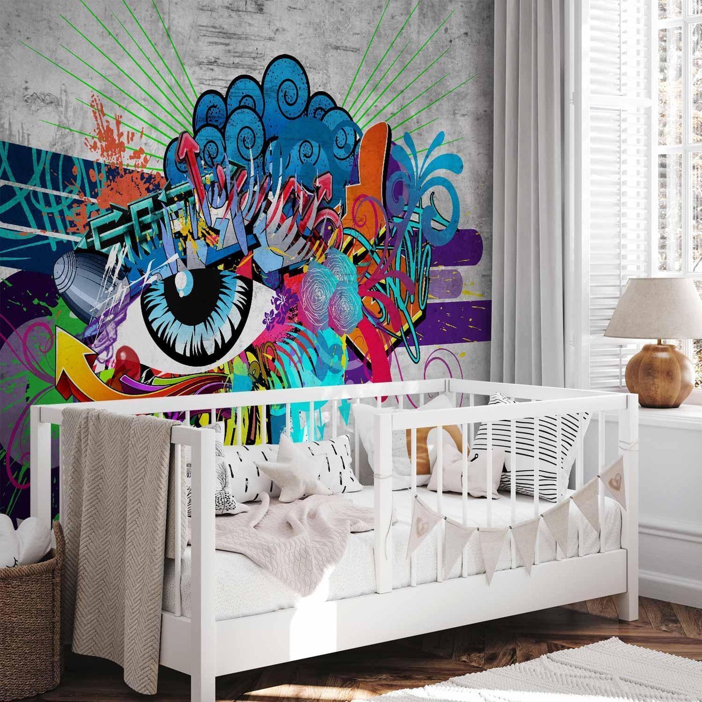 Fototapete - Graffiti eye