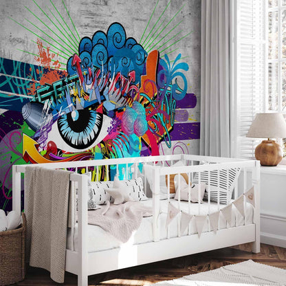 Fototapete - Graffiti eye