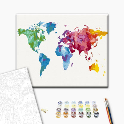 Malen nach Zahlen - Colours of the World
