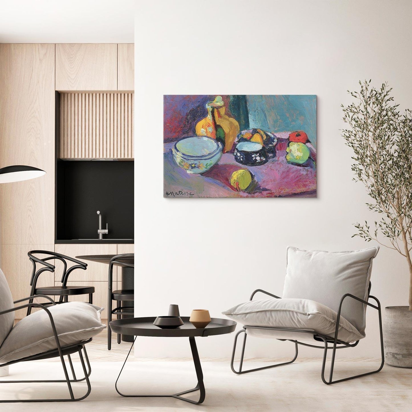 Leinwandbild - Henri Matisse – Dishes and Fruit