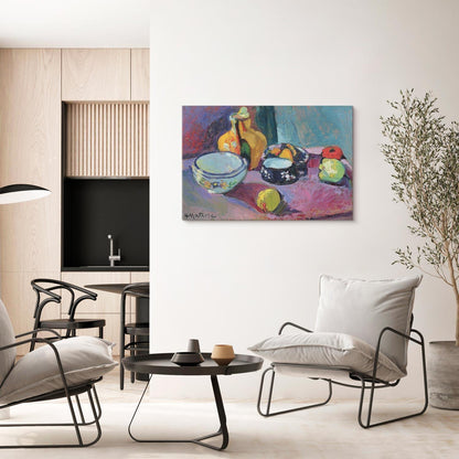 Leinwandbild - Henri Matisse – Dishes and Fruit