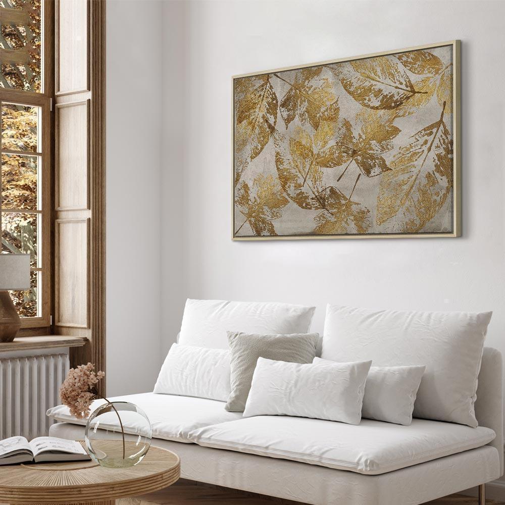 Leinwandbild - Gold Mosaic (1 Part) Wide