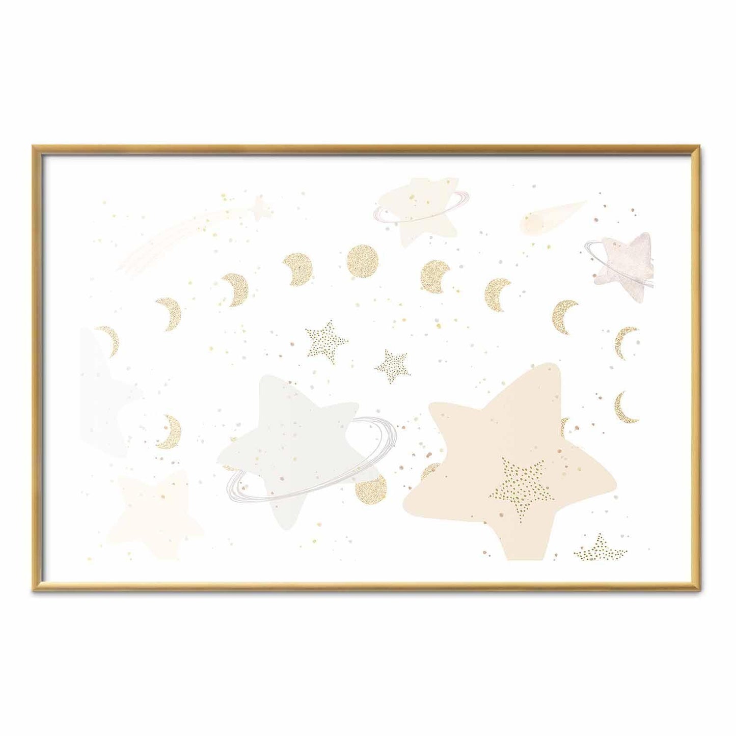 Poster - Moon and Stars