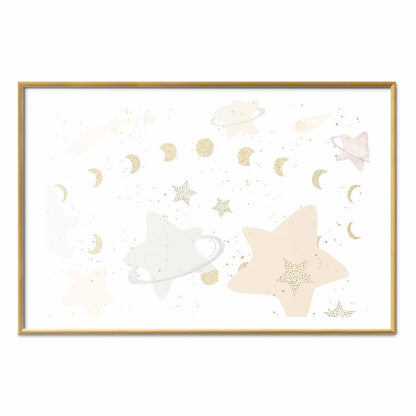 Poster - Moon and Stars