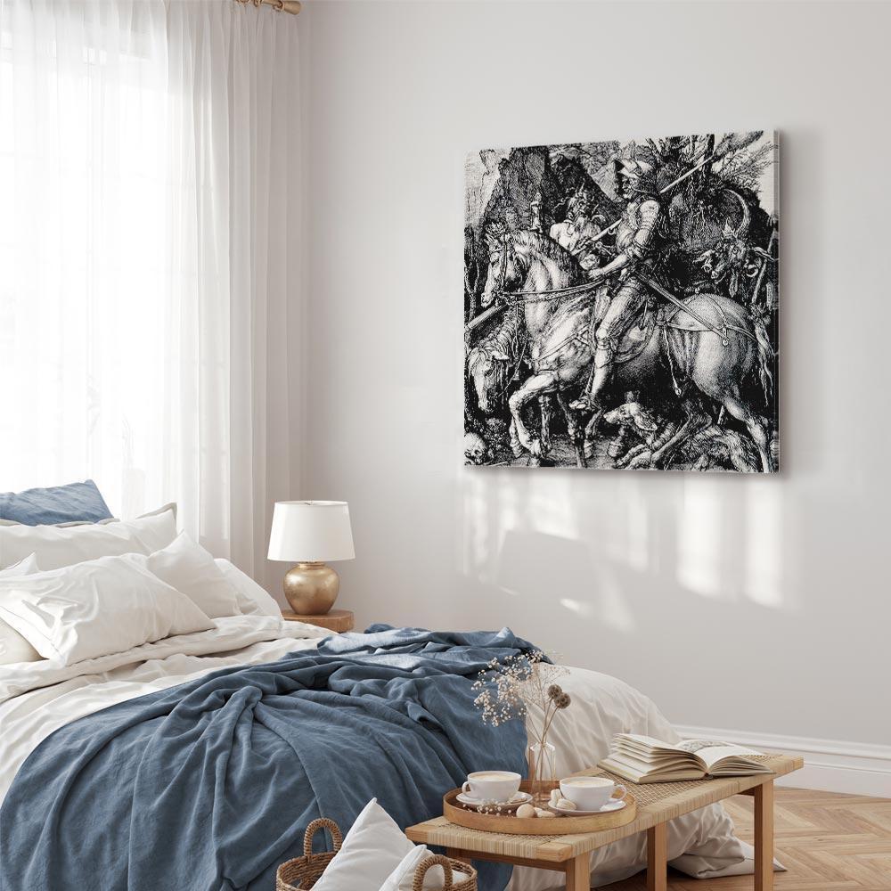 Leinwandbild - Albrecht Dürer – Knight, Death and the Devil