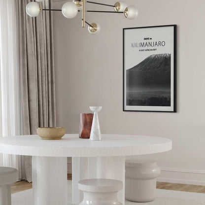 Poster - The majestic Kilimanjaro mountain peak, crown of mountains, mountain landscape