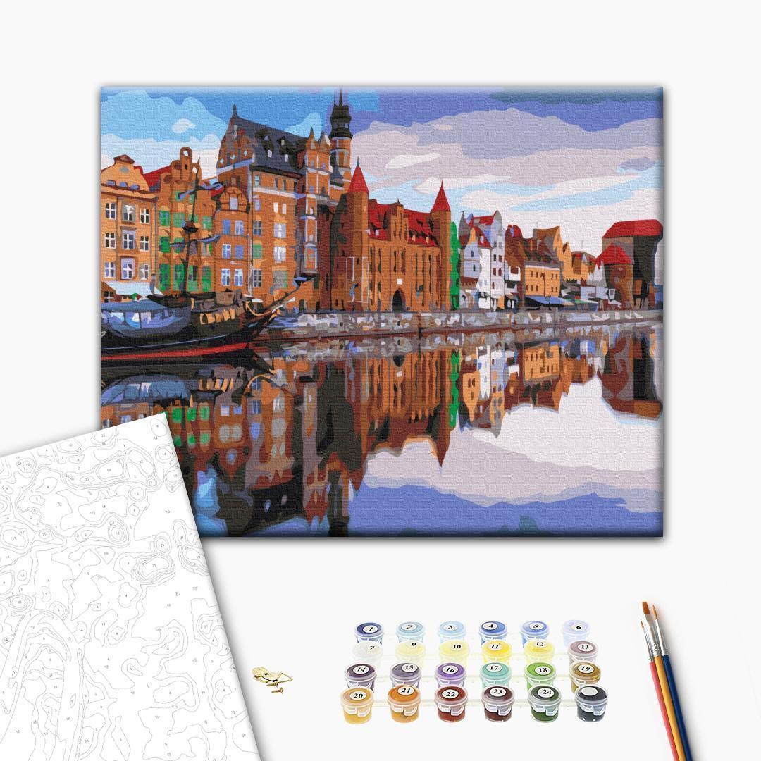 Malen nach Zahlen - Long Pier in Gdańsk