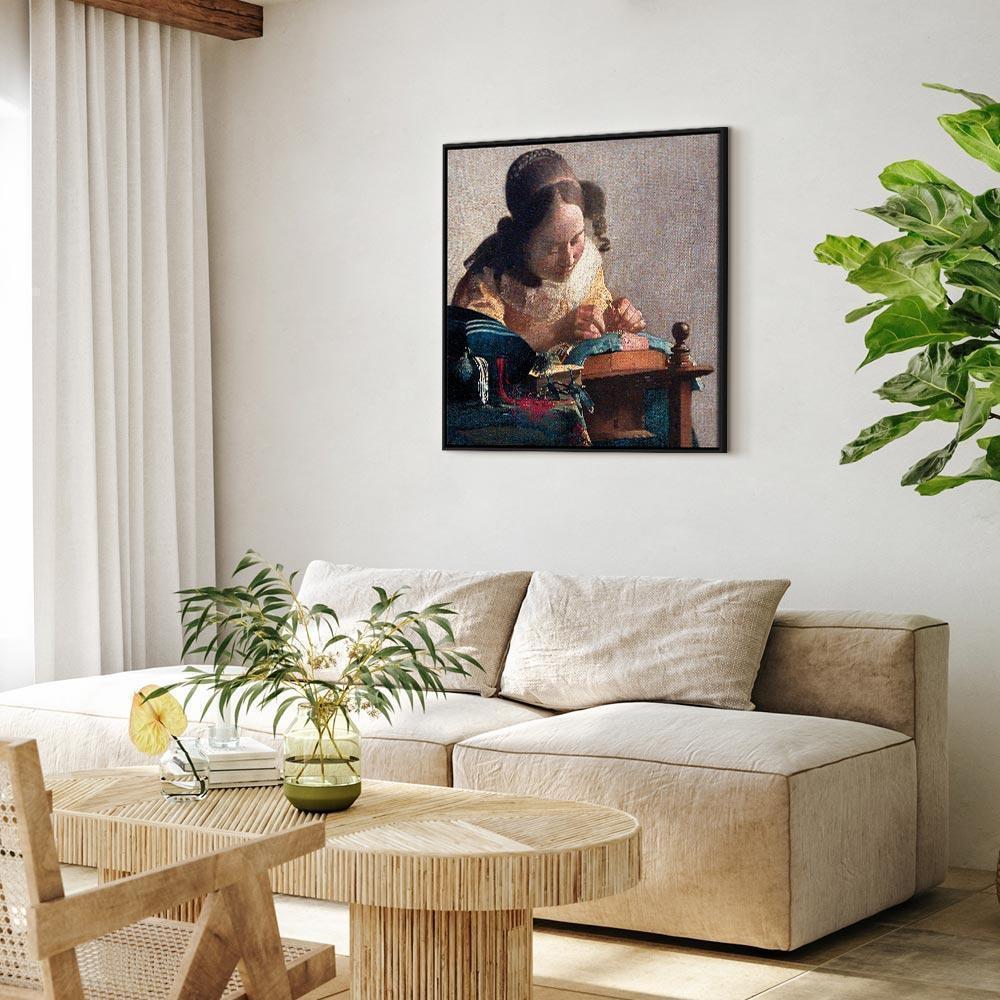 Leinwandbild - Jan Vermeer – The Lacemaker