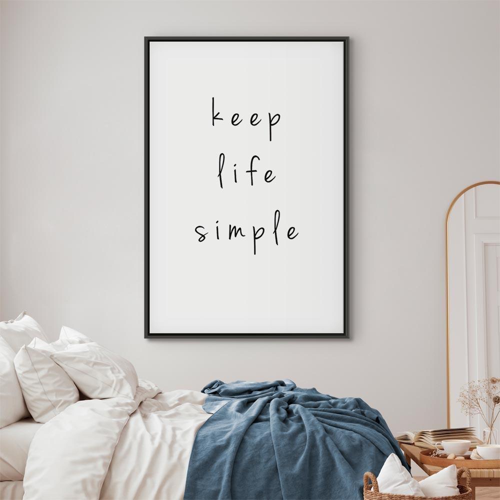 Leinwandbild - Message (1-part) - English Text in Motivational Tone