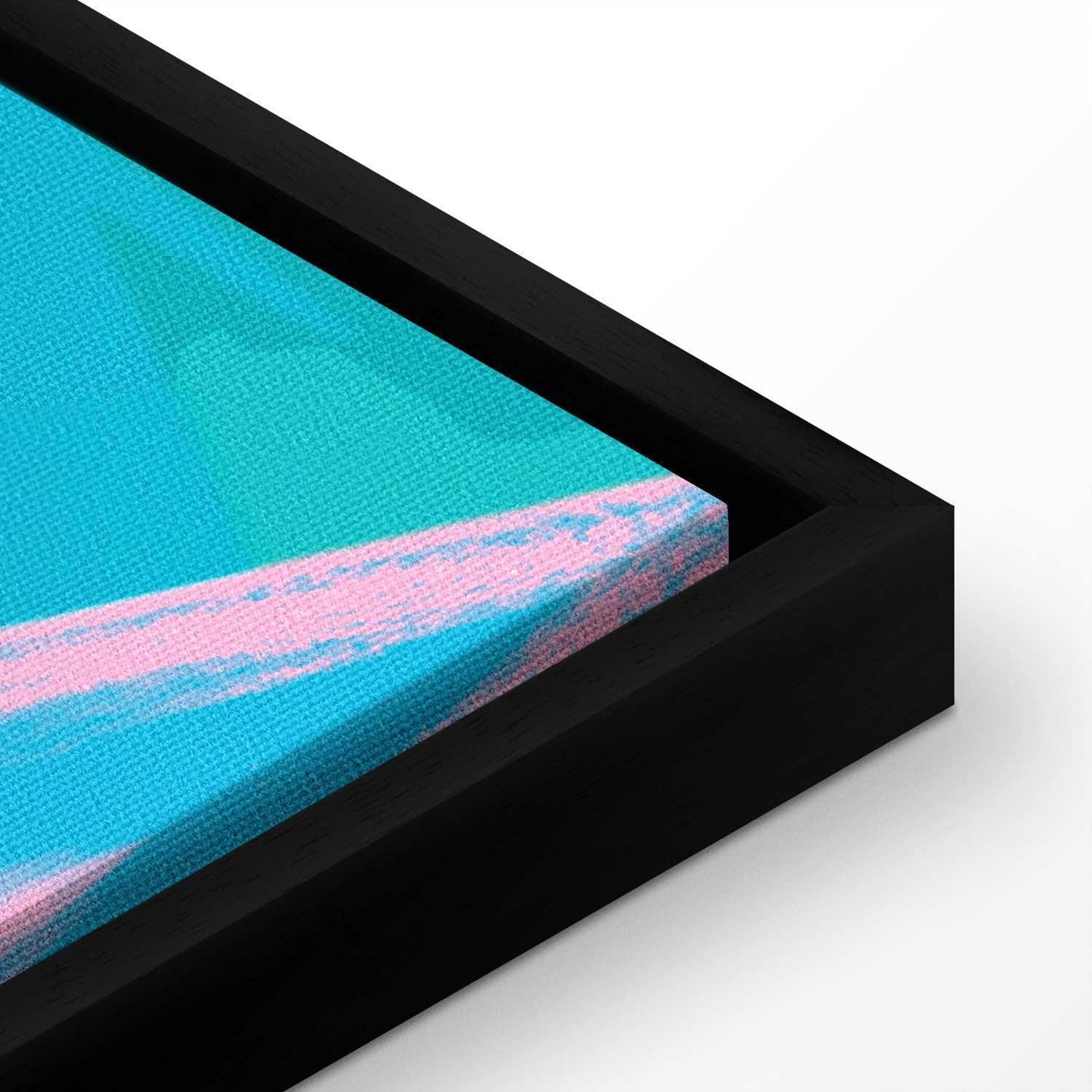 Leinwandbild - Exotic Leopard - Colorful Portrait of a Cheetah Against Tropical Leaves