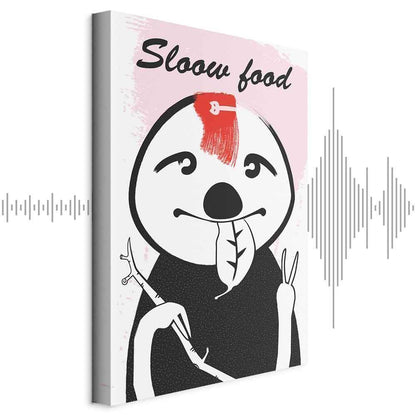 Leinwandbild - Sloth Trendsetter (1 Part) Vertical