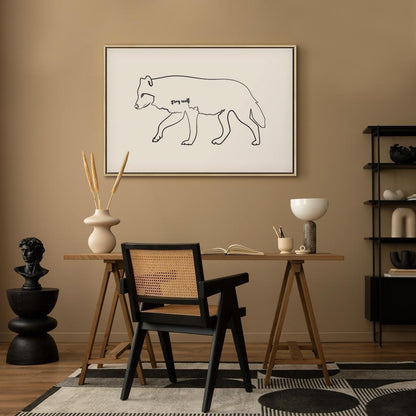 Leinwandbild - Wolf (1 Part) Wide