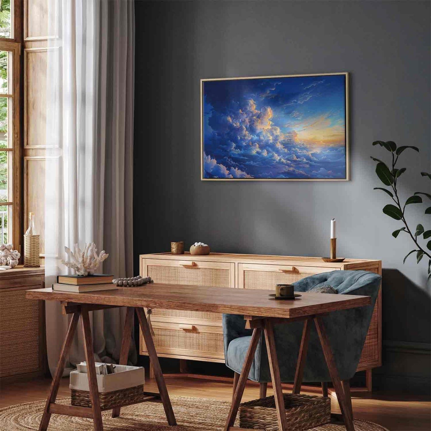 Leinwandbild - When the Sky Becomes a Canvas: Artistic Creation of Nature in the Clouds Artgeist