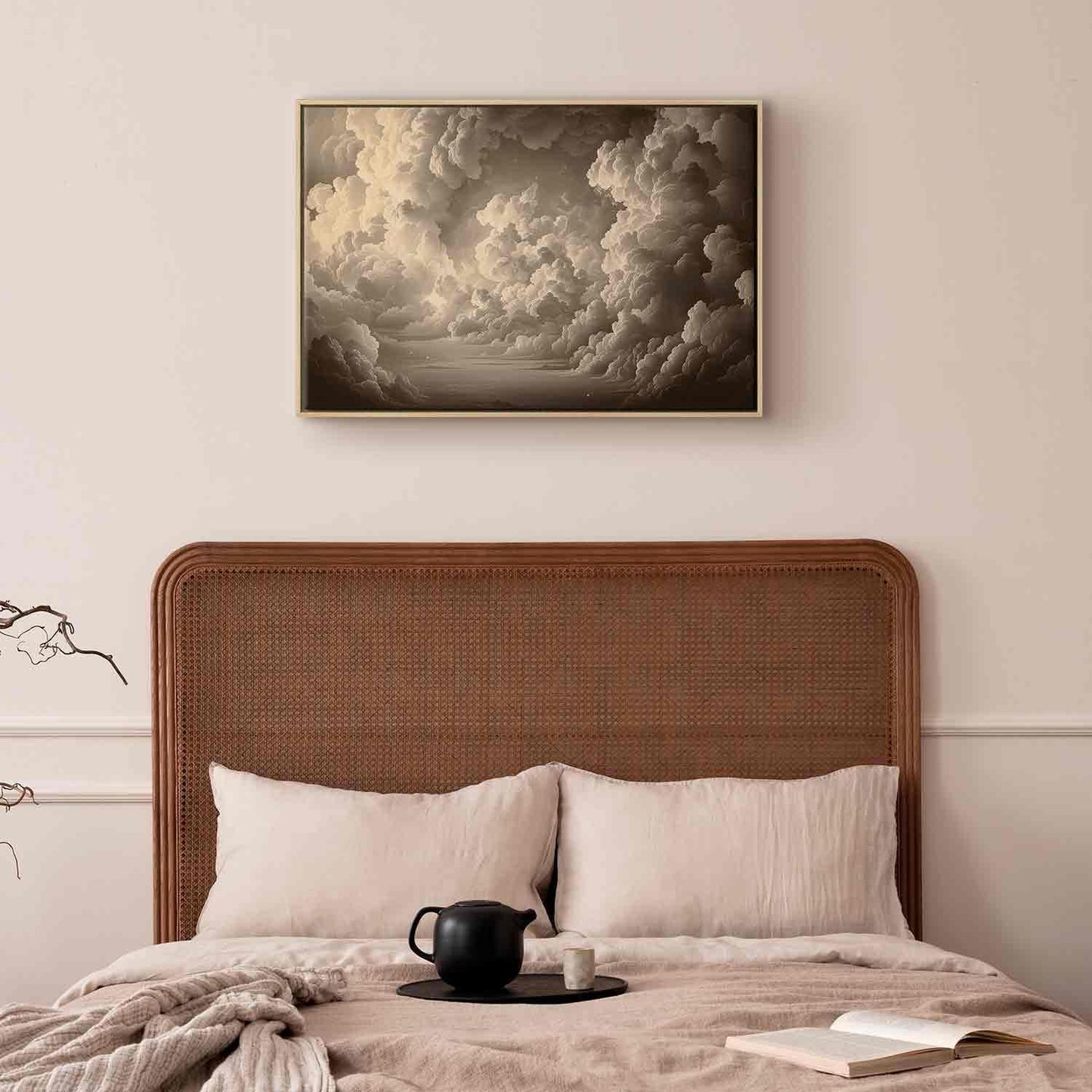 Leinwandbild - Whisper of Illuminated Clouds: Soft Play of Light in the Theater of the Heavens