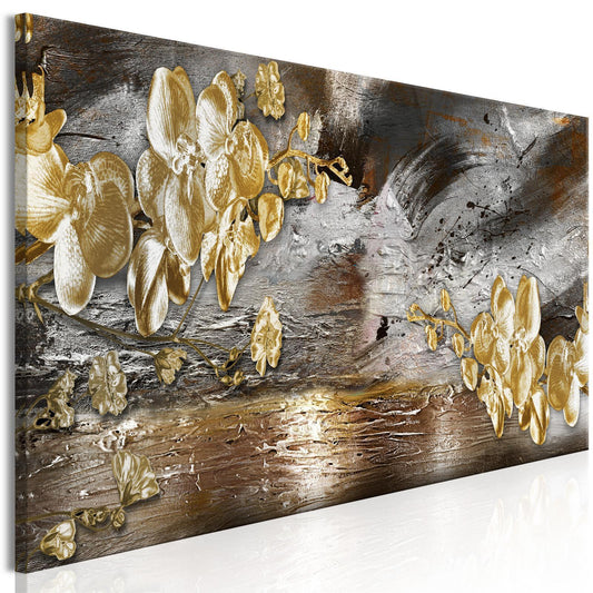 Leinwandbild - Golden Garden (1 Part) Narrow Artgeist
